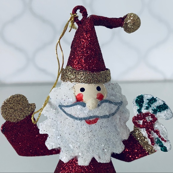 3 Metal Santa Ornaments - Picture 10 of 11